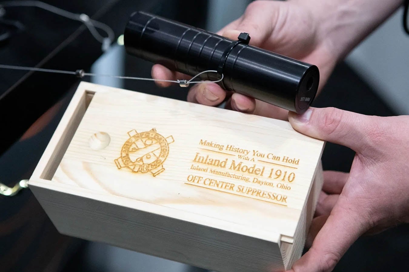 INLAND 1910 Offset 30 Caliber Suppressor